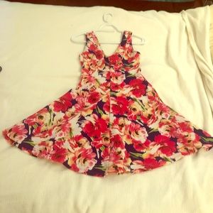 Aqua A Line floral dress